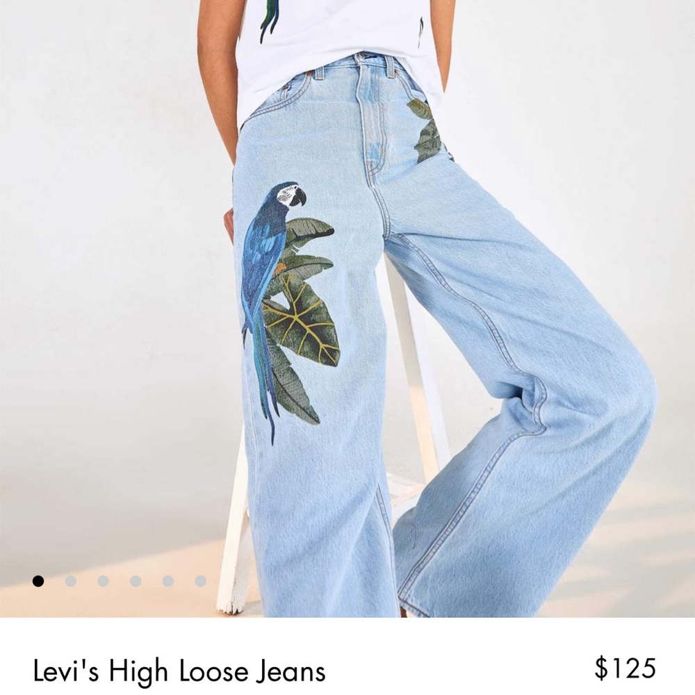 Levi’s Farm X Rio NWT rare parrot jean Sz 24–Sz 0 - Picture 9 of 16